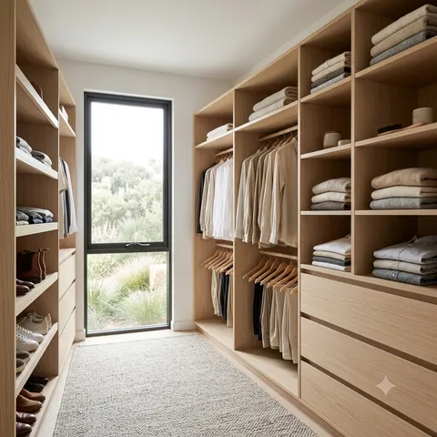 Referência de acabamento — Closet